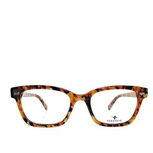 Womens Seraphin Honeycomb Marble Designer Eyeglasses Frames 51-19-140 Made Japan
